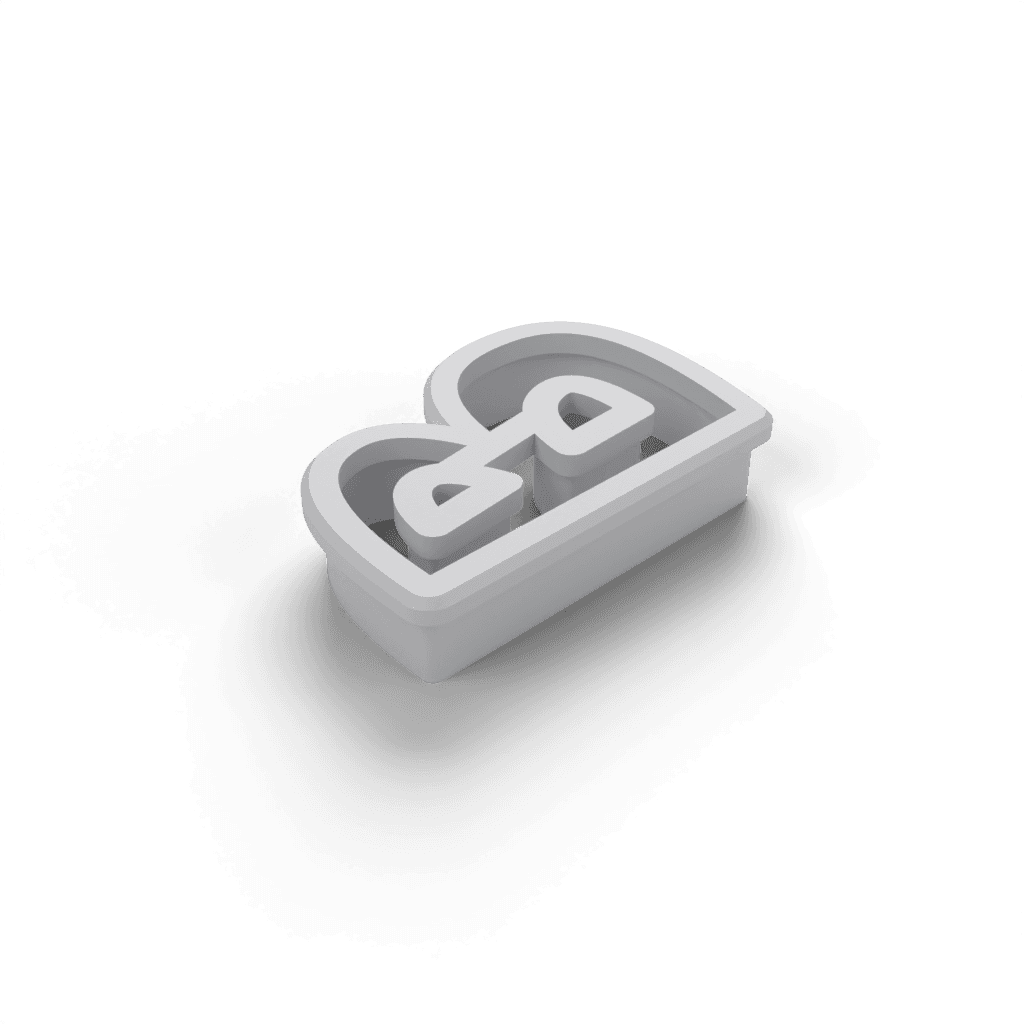 Replacement Letter B Cookie Cutter view 2