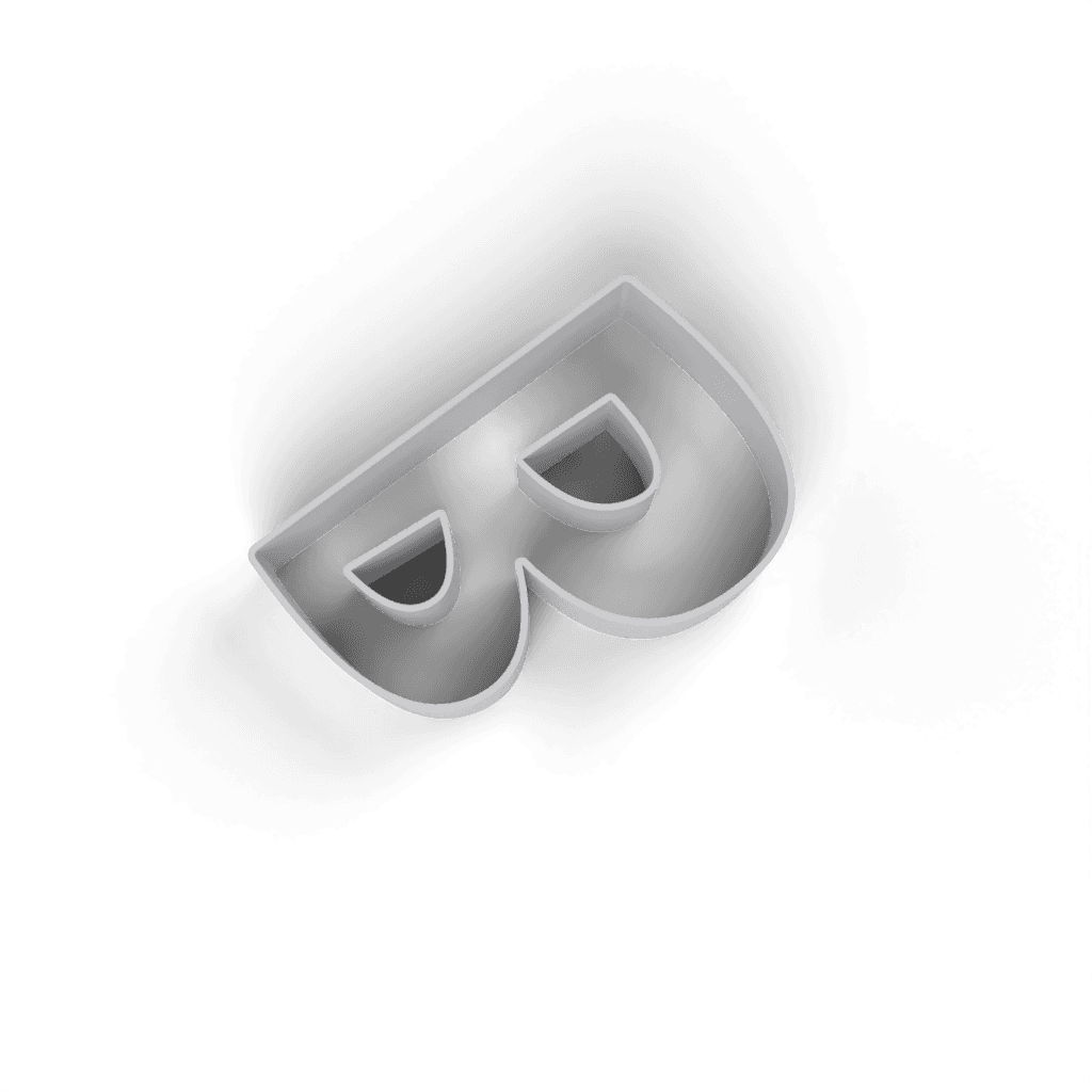 Replacement Letter B Cookie Cutter view 4
