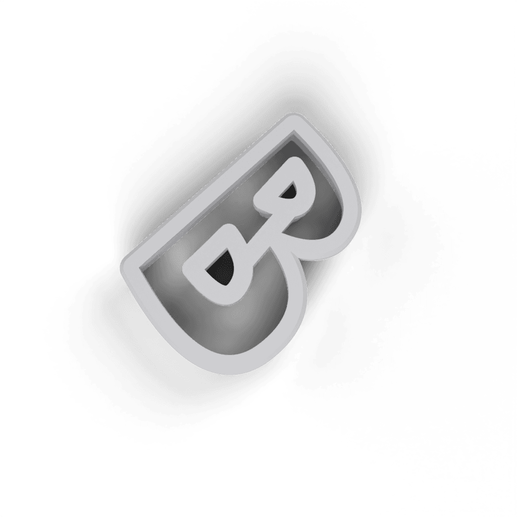 Replacement Letter B Cookie Cutter view 3
