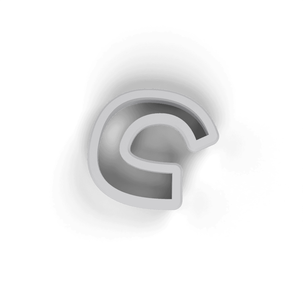 Replacement Letter C Cookie Cutter view 3