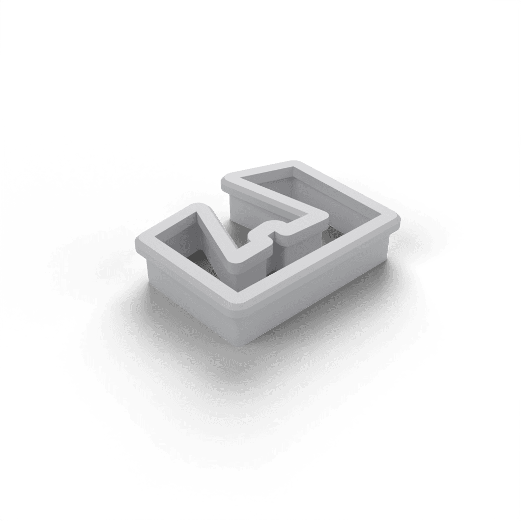 Replacement Letter E Cookie Cutter view 2