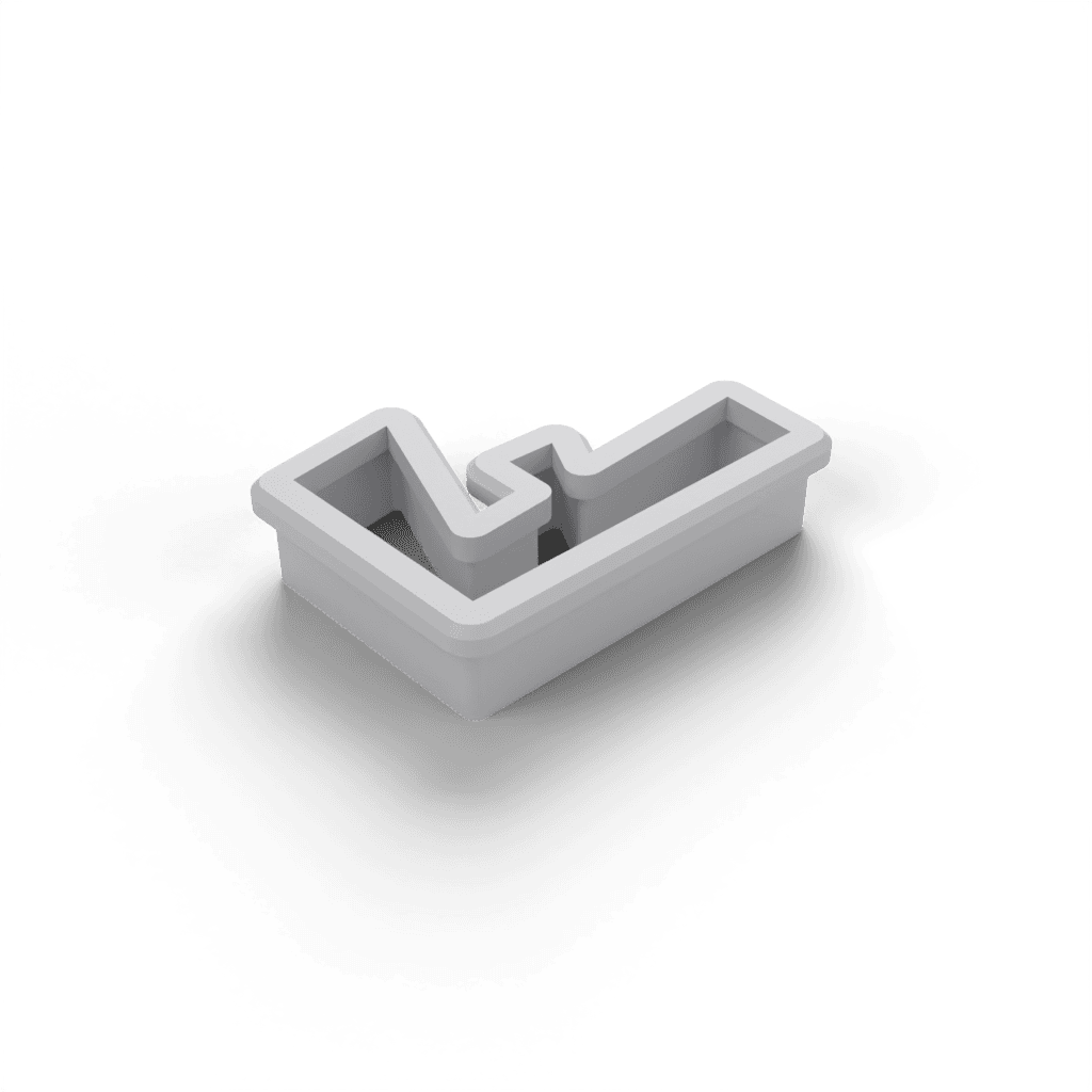 Replacement Letter F Cookie Cutter view 2