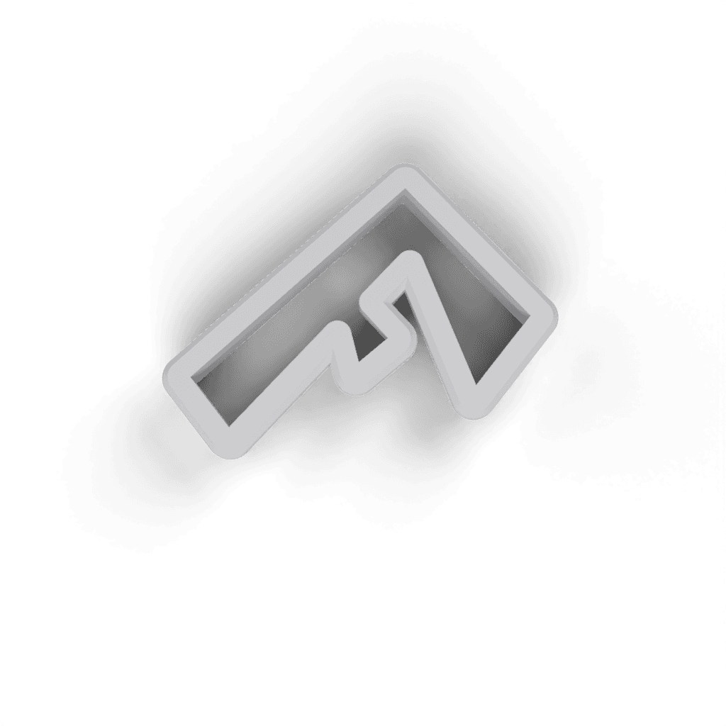 Replacement Letter F Cookie Cutter view 3