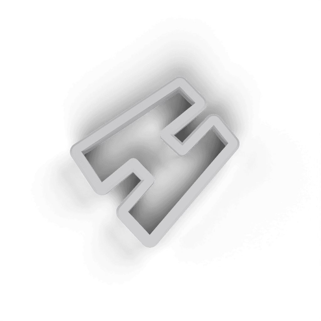 Replacement Letter H Cookie Cutter view 3