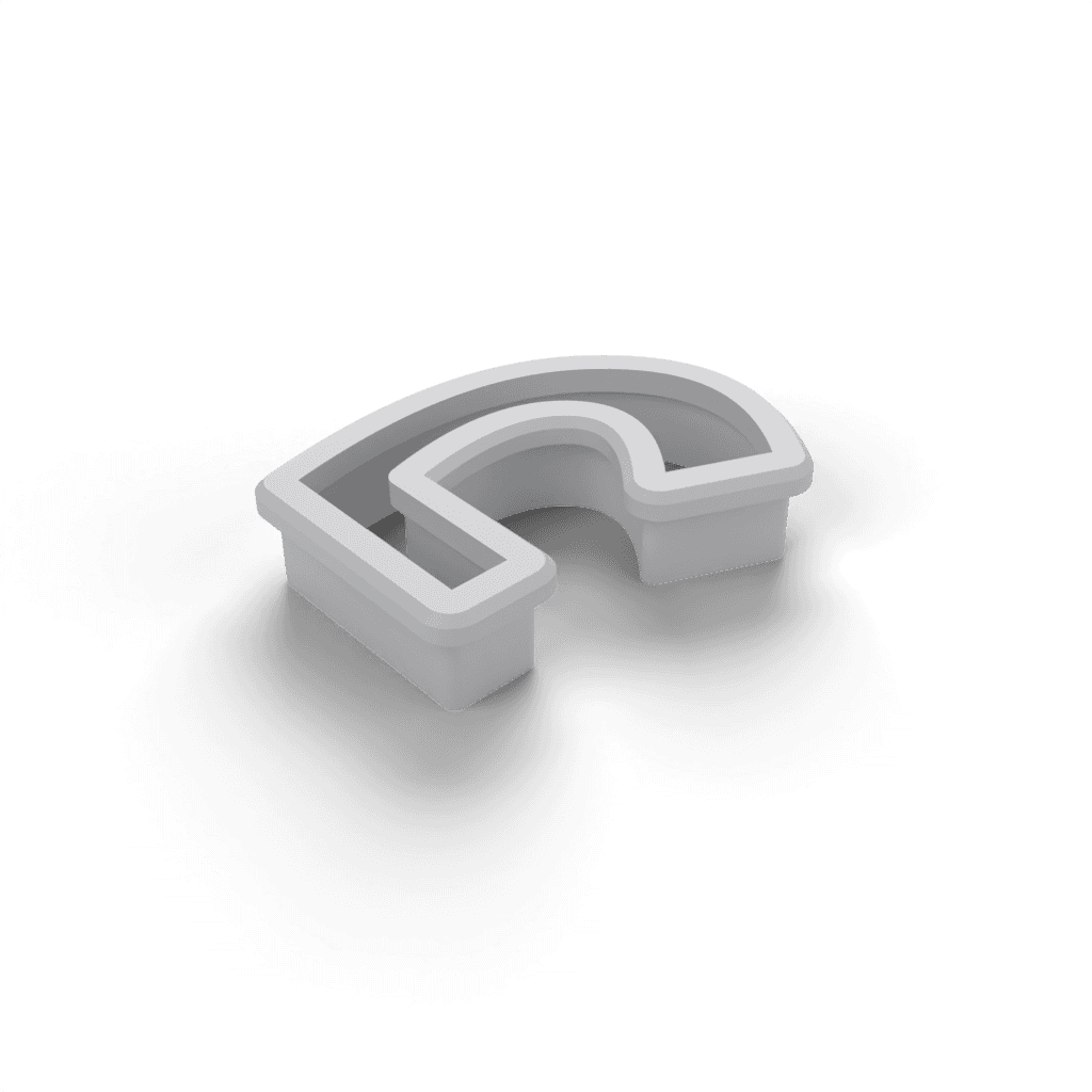 Replacement Letter J Cookie Cutter view 2