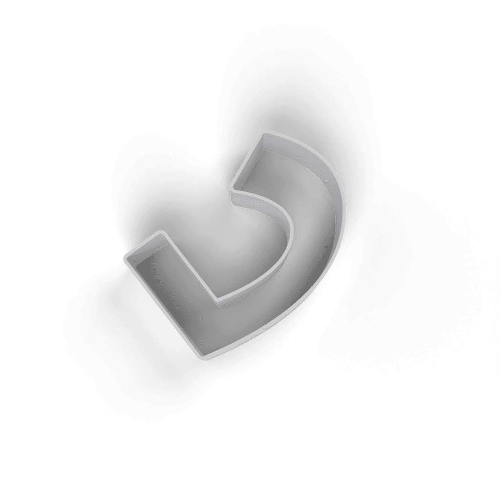 Replacement Letter J Cookie Cutter view 4