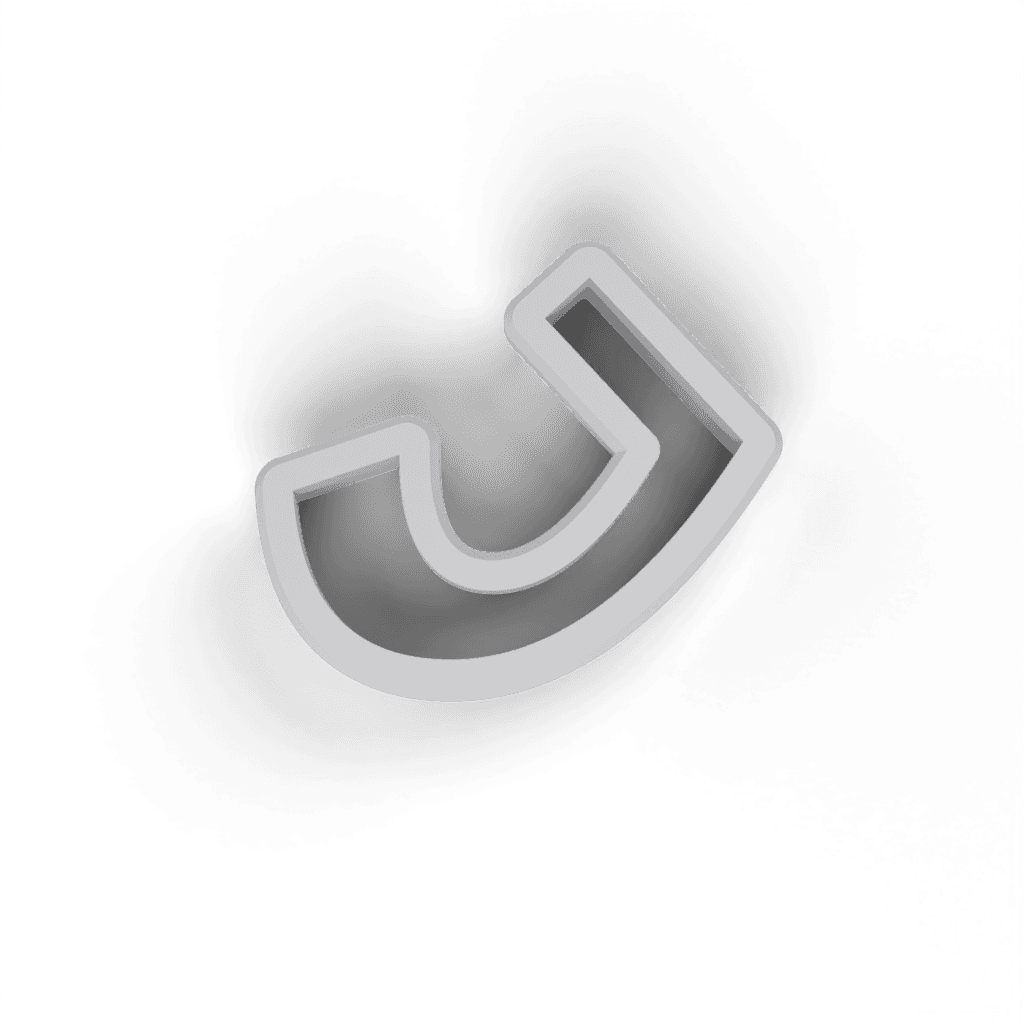 Replacement Letter J Cookie Cutter view 3