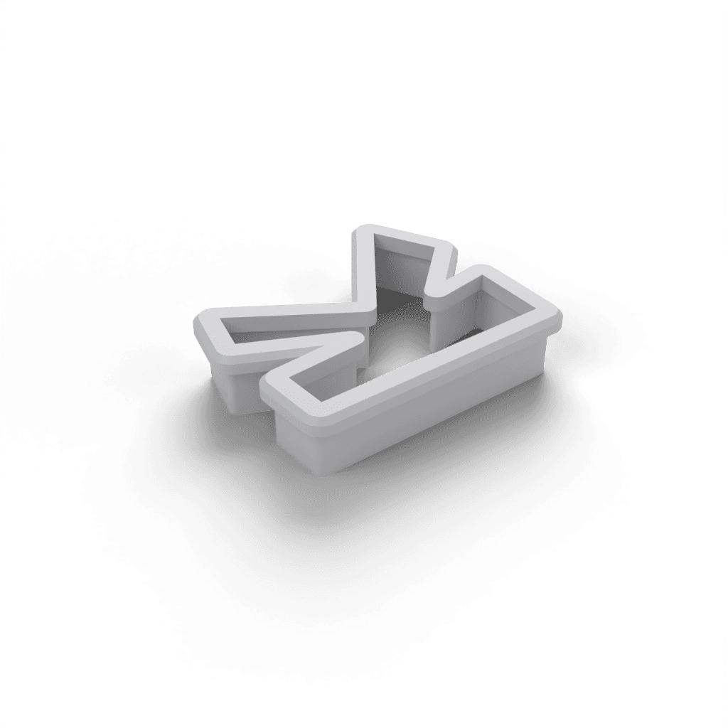 Replacement Letter K Cookie Cutter view 2
