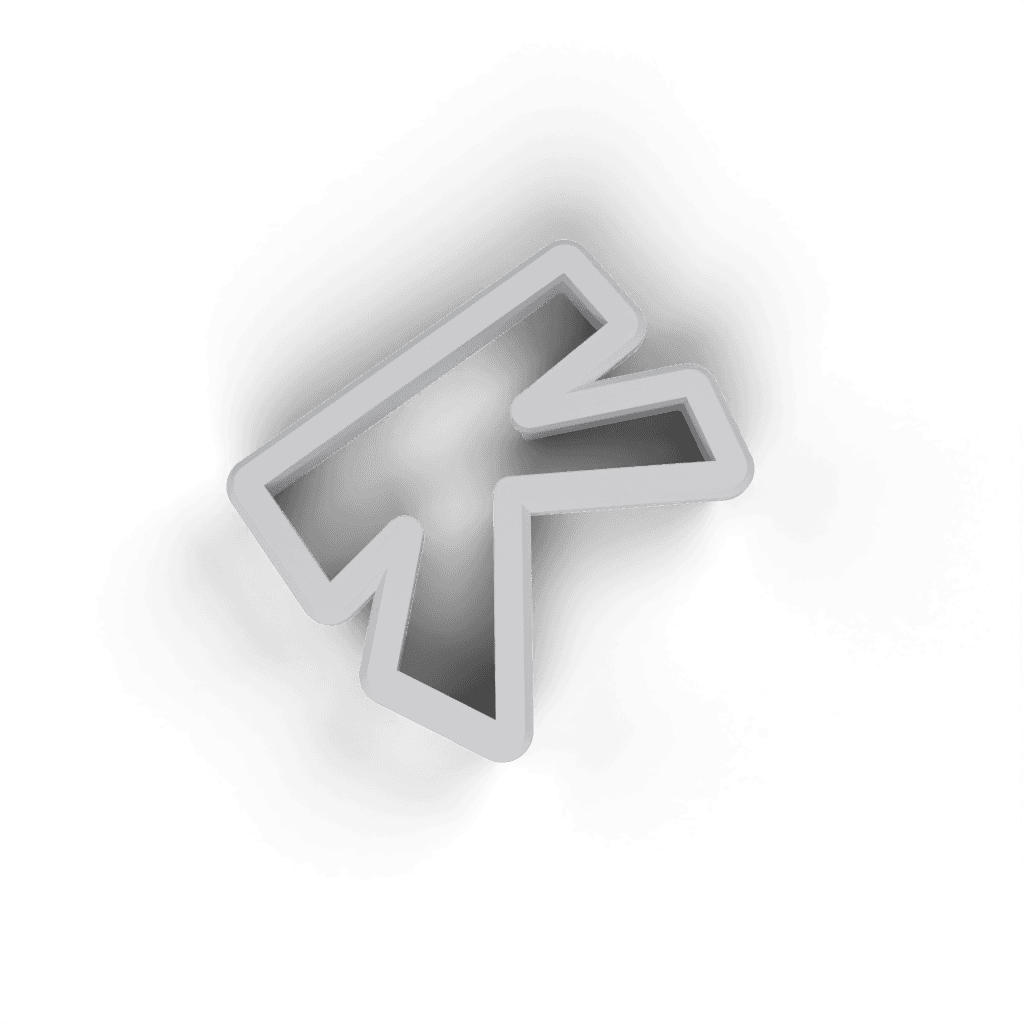 Replacement Letter K Cookie Cutter view 3