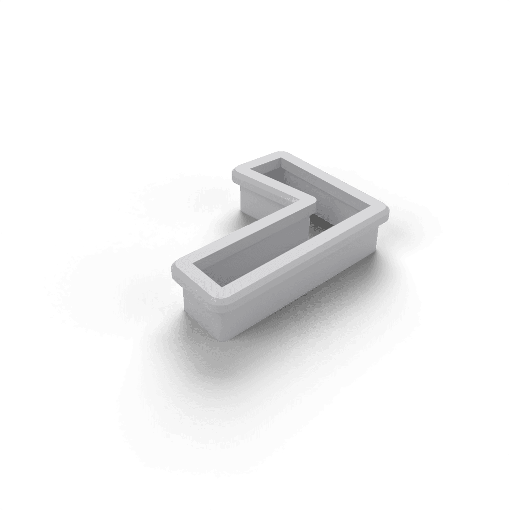 Replacement Letter L Cookie Cutter view 2