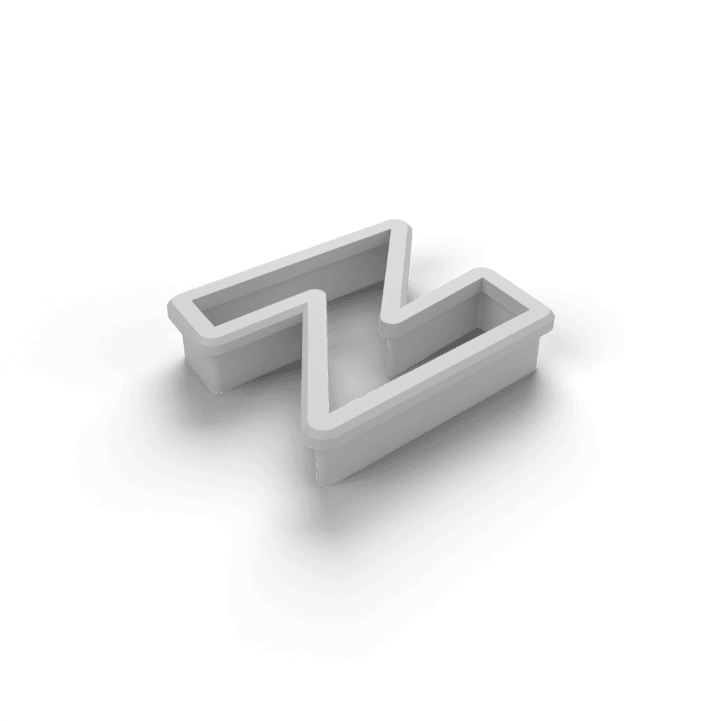 Replacement Letter N Cookie Cutter view 2