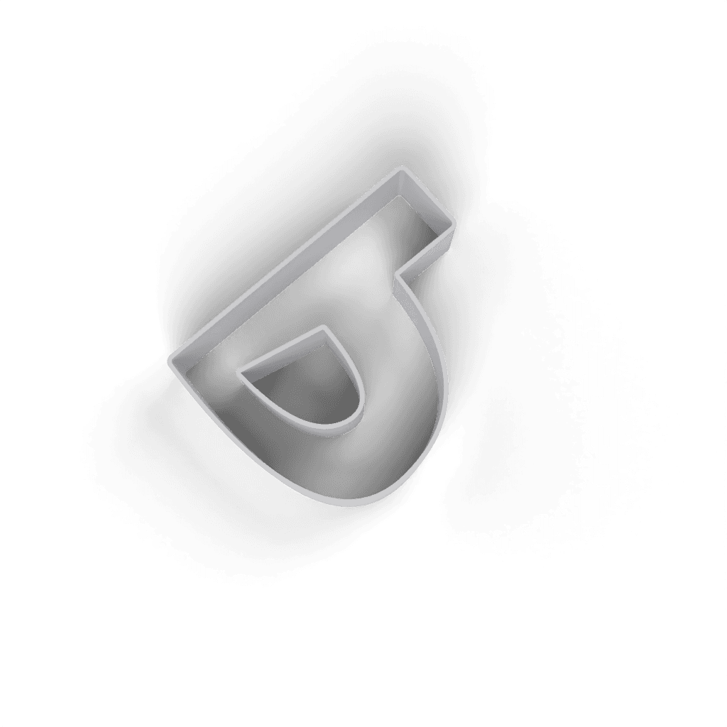 Replacement Letter P Cookie Cutter view 4