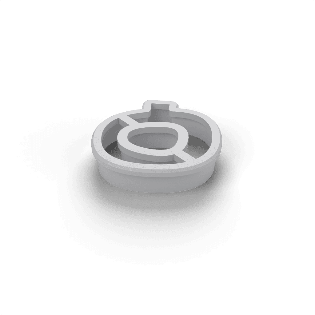 Replacement Letter Q Cookie Cutter view 2