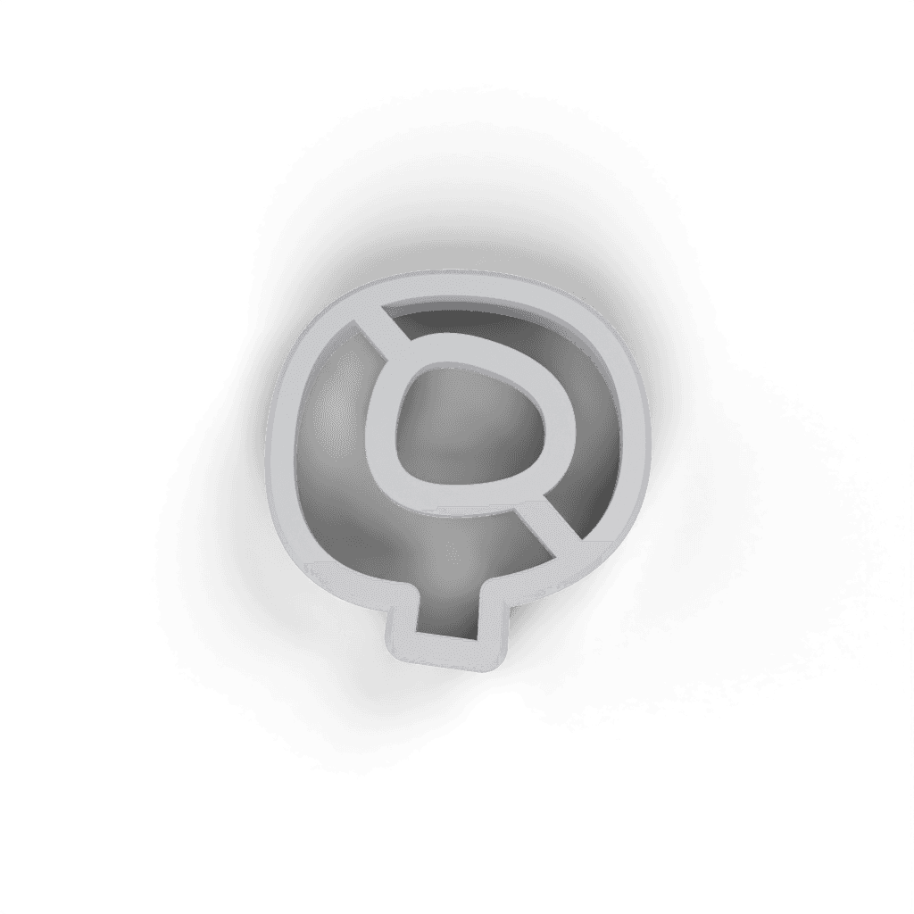 Replacement Letter Q Cookie Cutter view 3