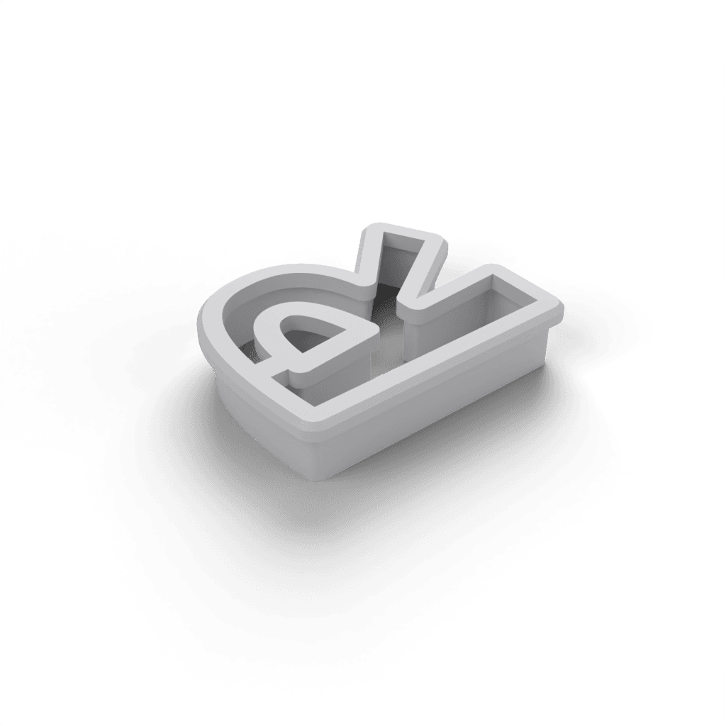 Replacement Letter R Cookie Cutter view 2