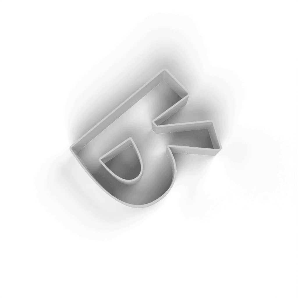 Replacement Letter R Cookie Cutter view 4