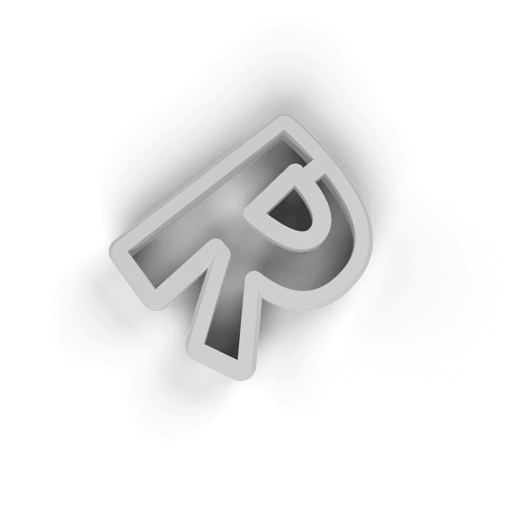 Replacement Letter R Cookie Cutter view 3