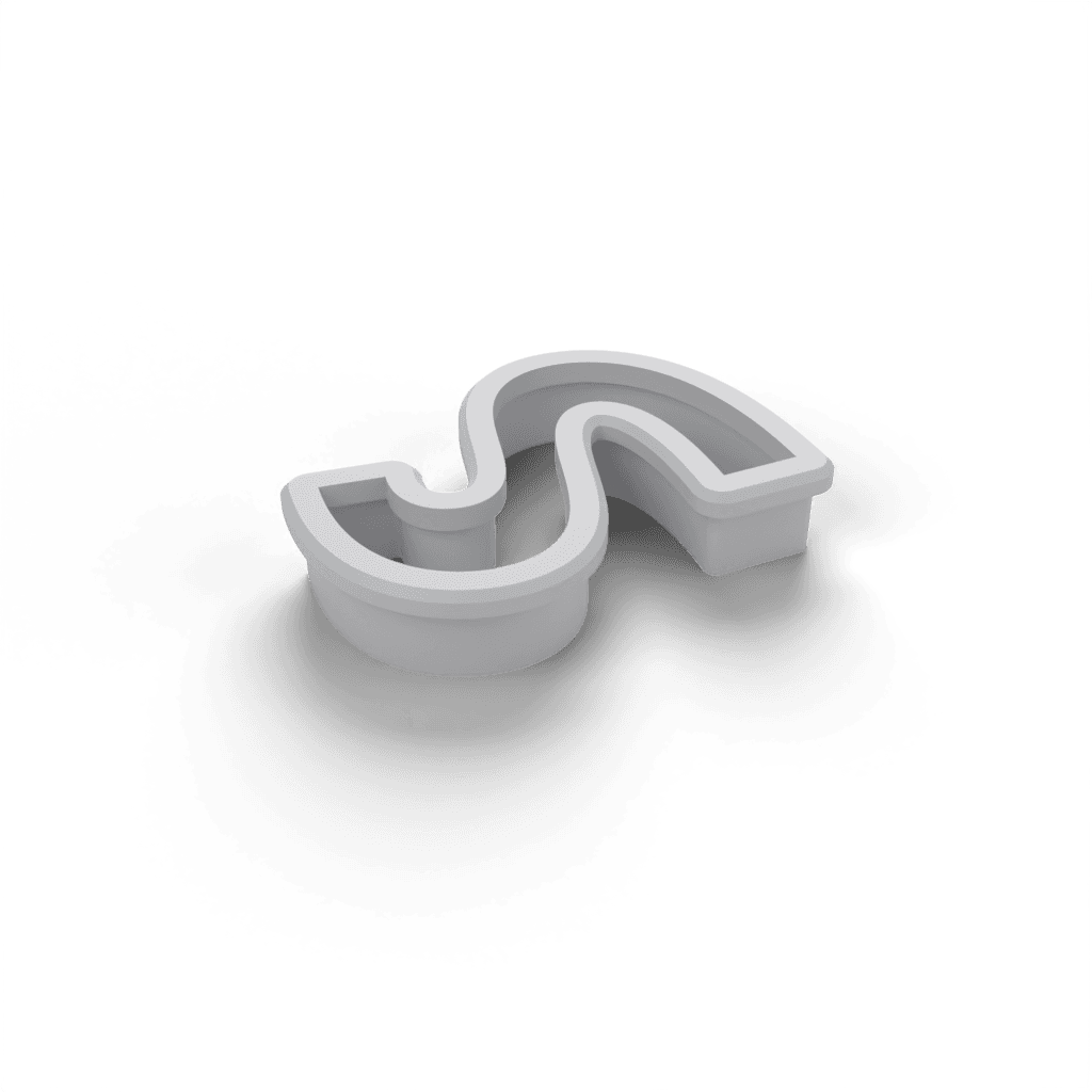 Replacement Letter S Cookie Cutter view 2