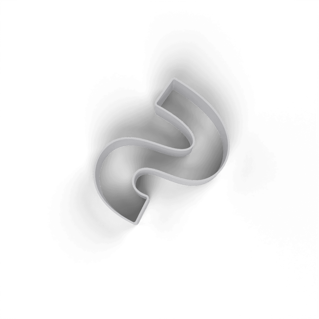 Replacement Letter S Cookie Cutter view 4