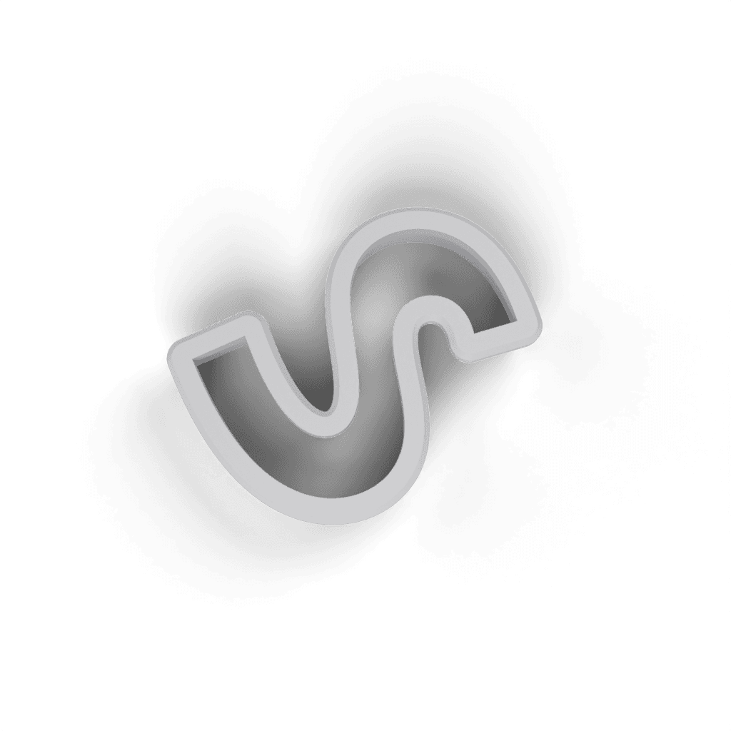 Replacement Letter S Cookie Cutter view 3