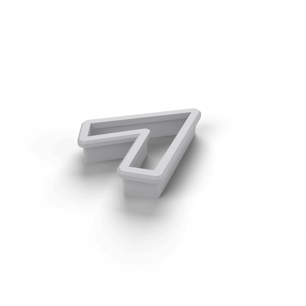 Replacement Letter V Cookie Cutter view 2