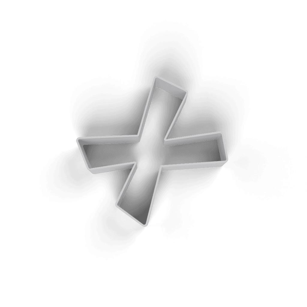 Replacement Letter X Cookie Cutter view 4