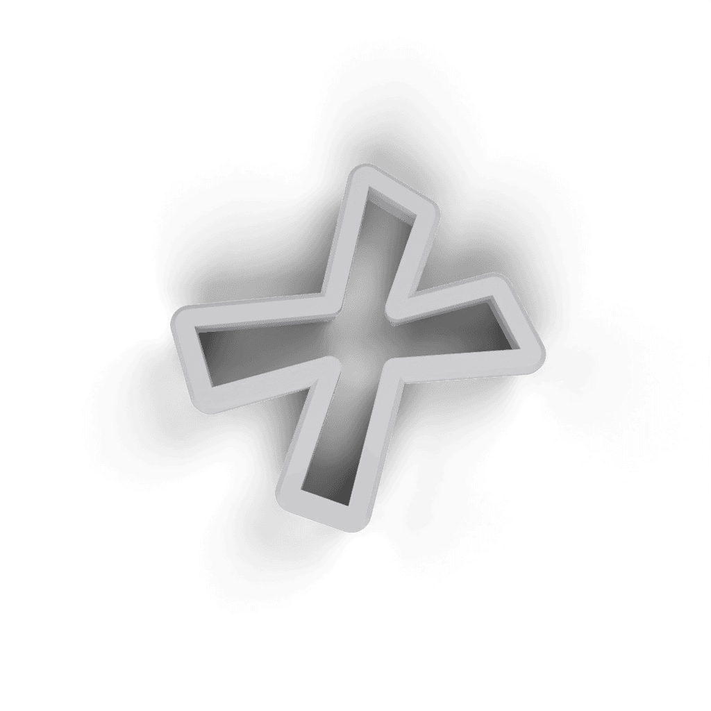 Replacement Letter X Cookie Cutter view 3