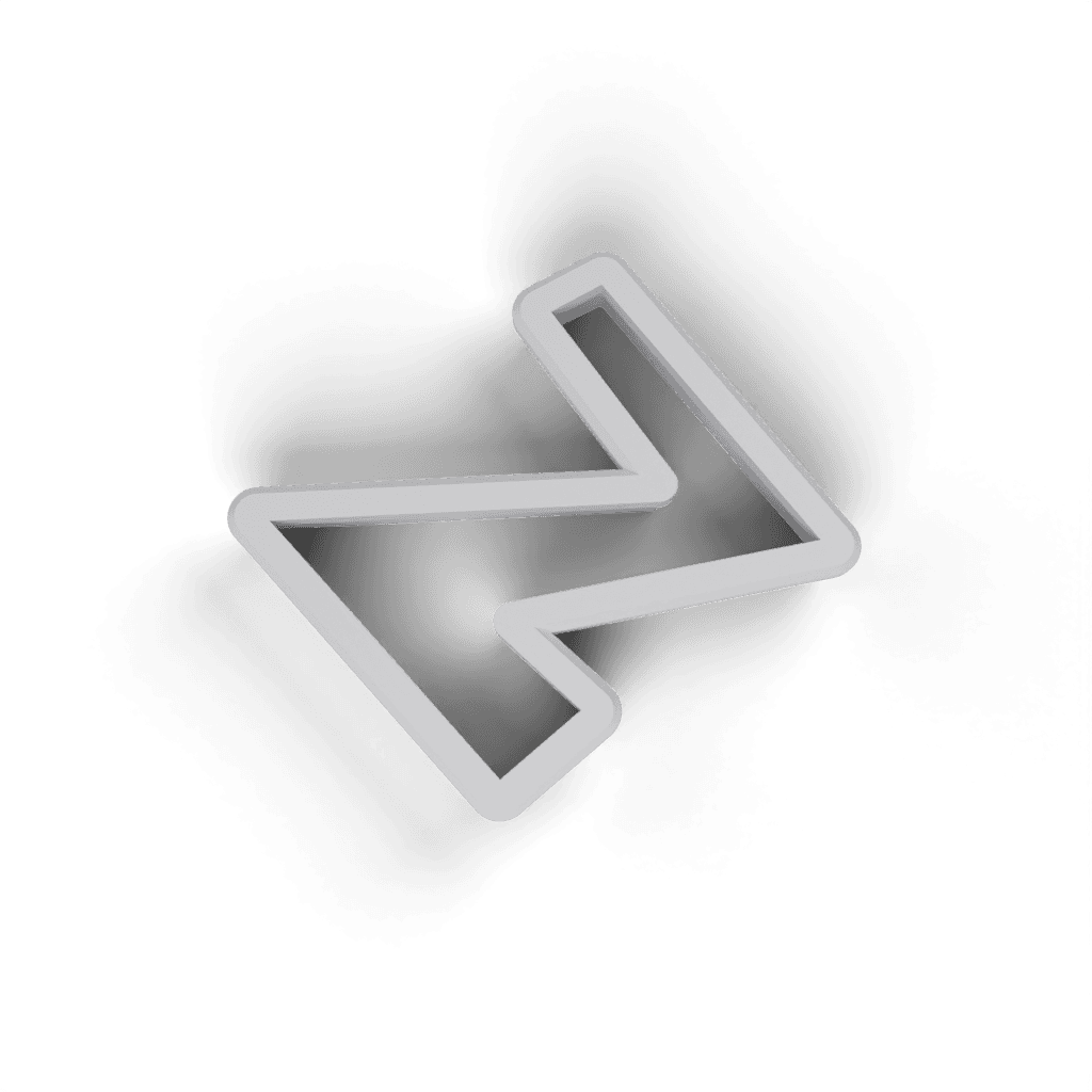 Replacement Letter Z Cookie Cutter view 3