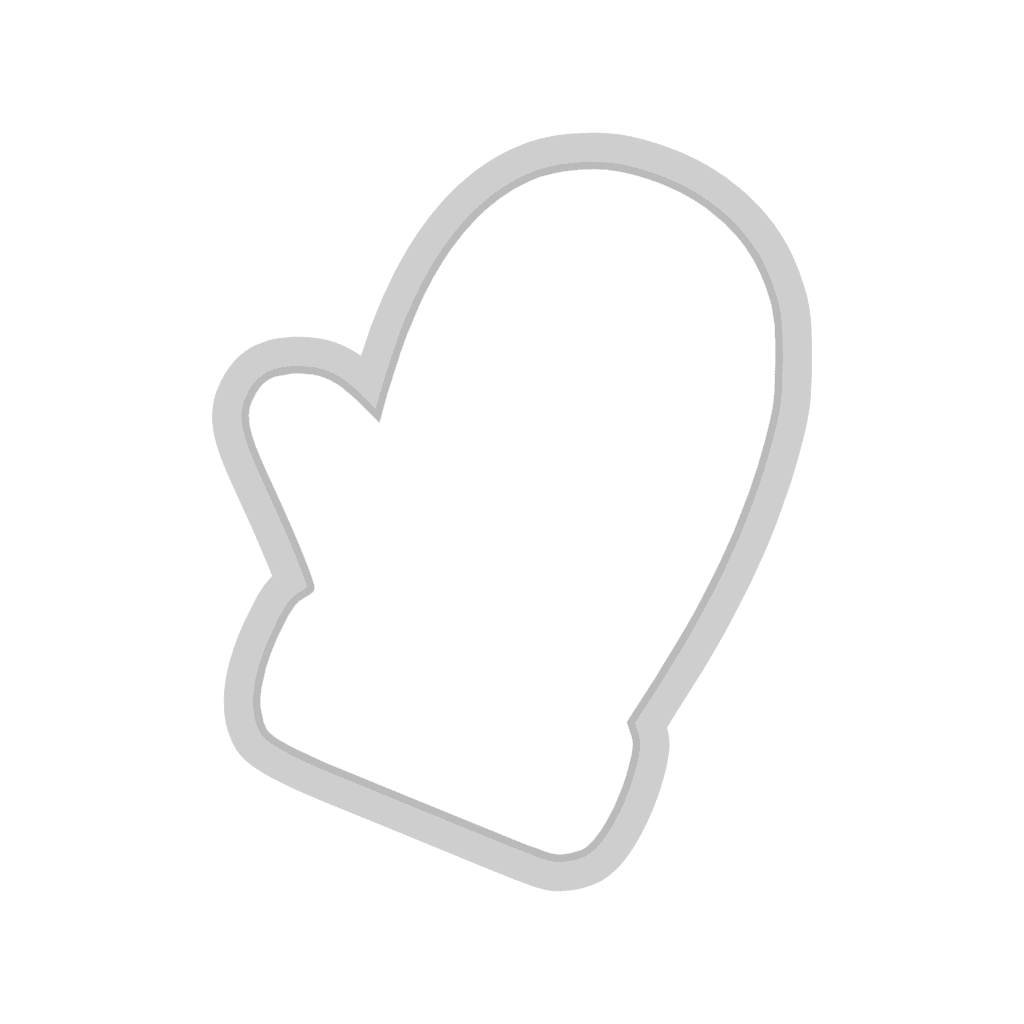 Christmas Oven Mitt Cookie Cutter