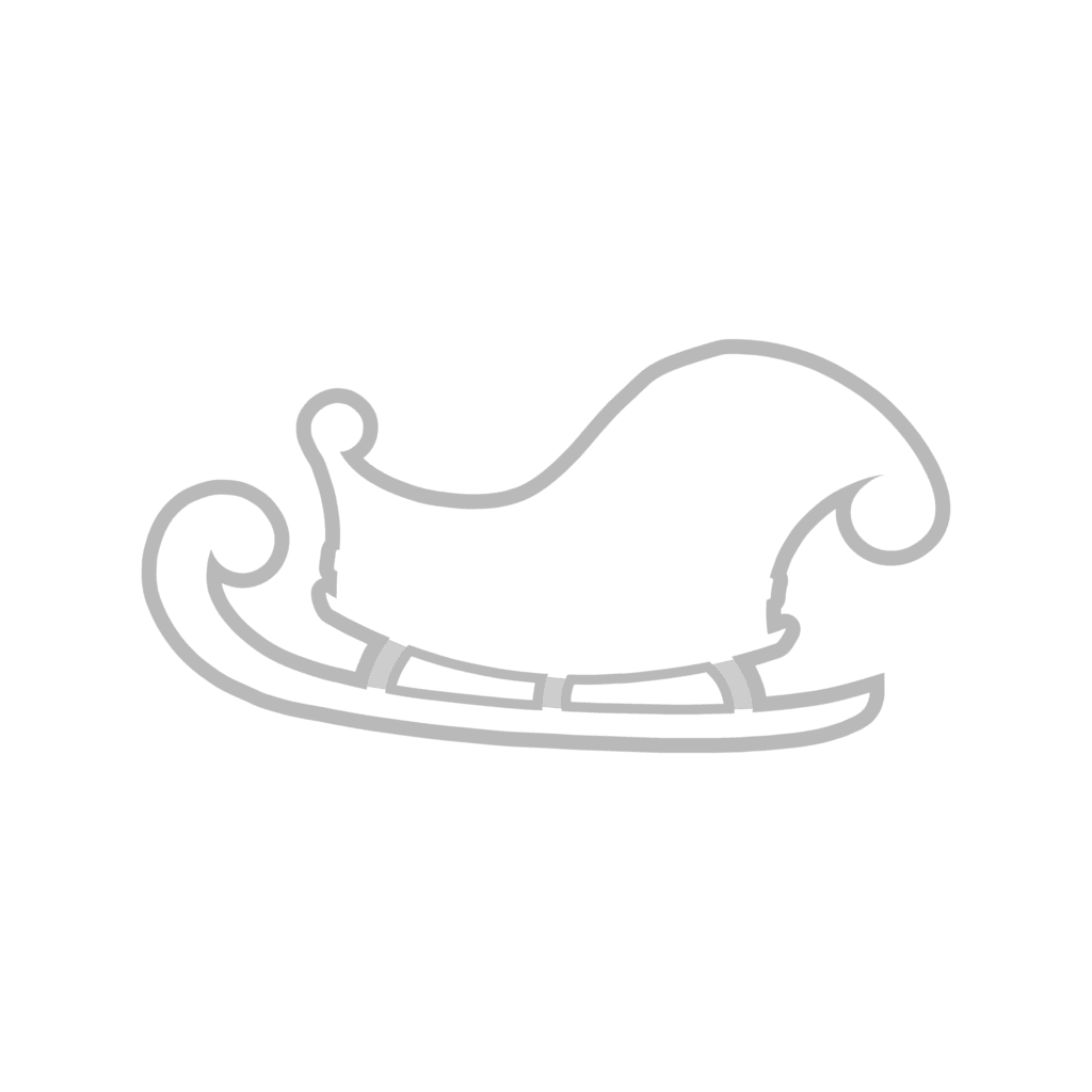 Christmas Santas Sleigh Cookie Cutter