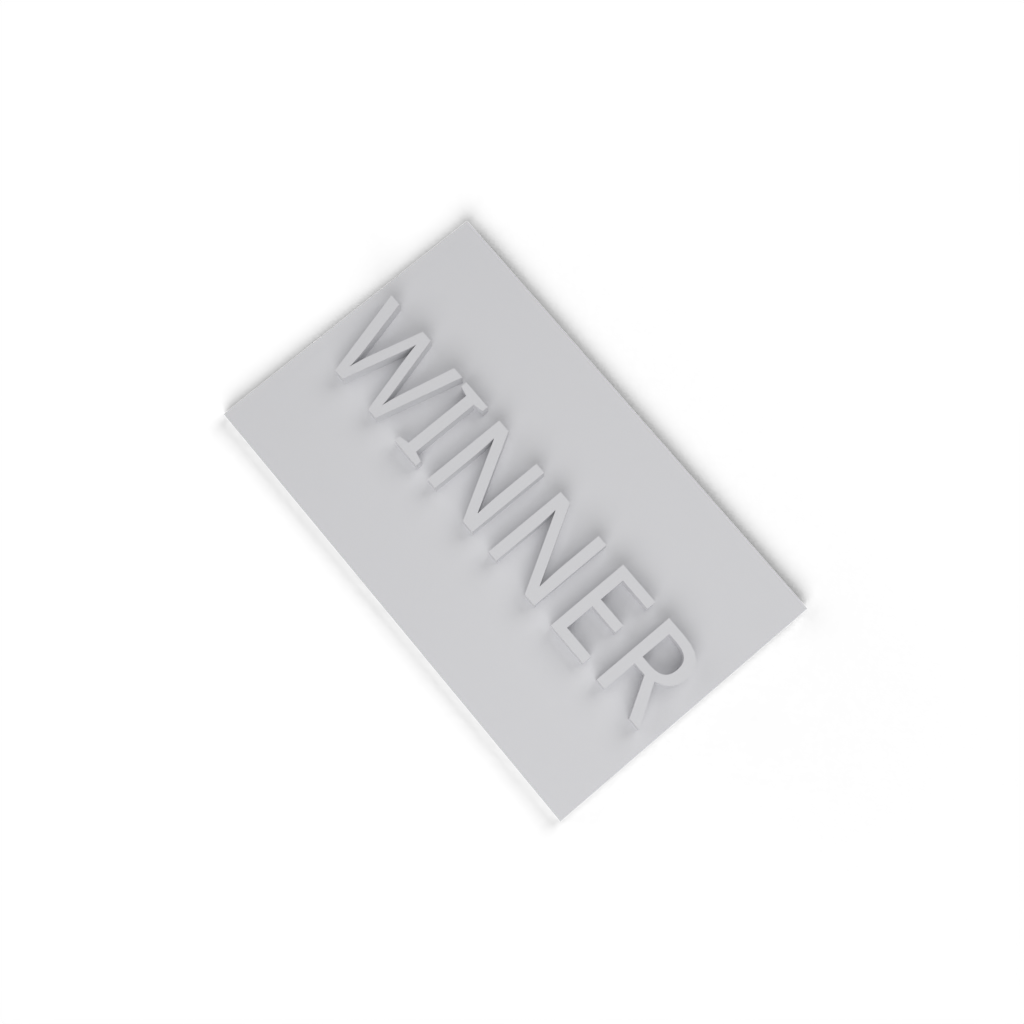 Trophy Label Winner view 4