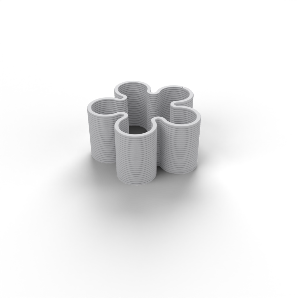 slinky spring 5 petals flower view 2